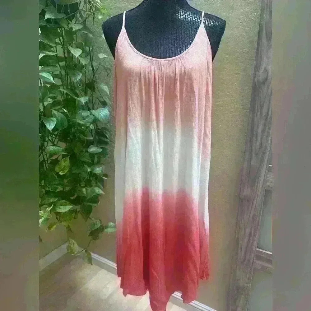 Knox Rose Pink and White Midi Dress